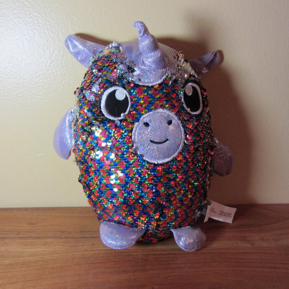 5 for $25 - plush shimmeez sequin maggie unicorn (W3607)